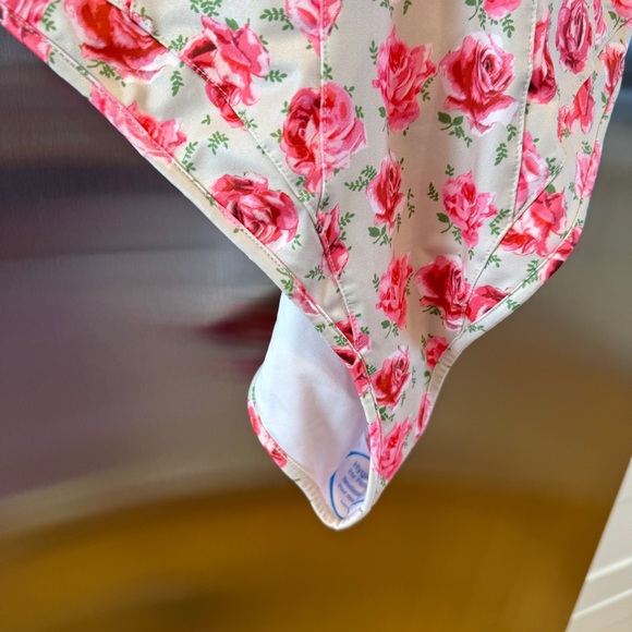 NWT LoveShackFancy Shailee One Piece Swimsuit Bathing suit Rose floral swimwear - Picture 5 of 16